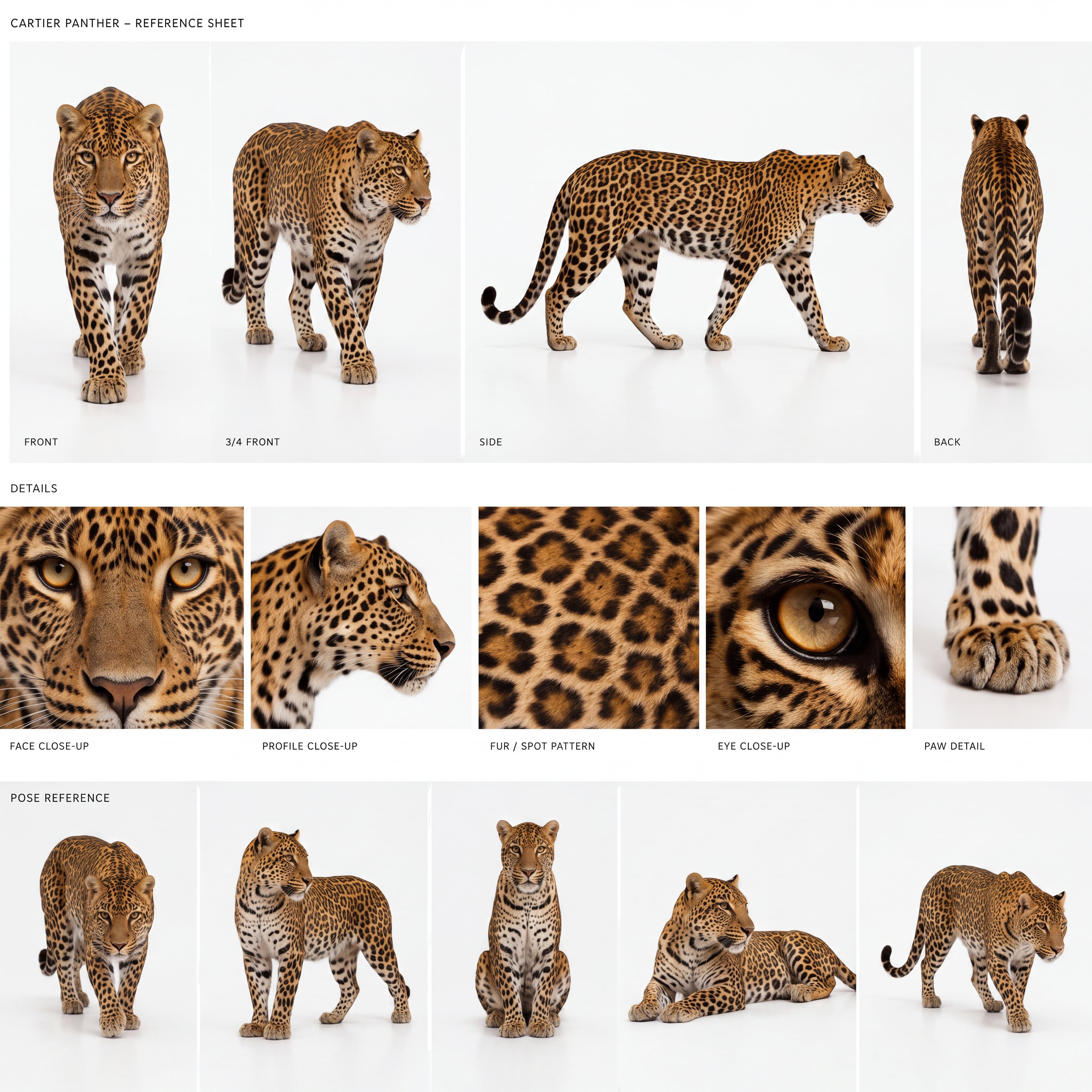 AI-created character, panther, eyewear and environment frame 2